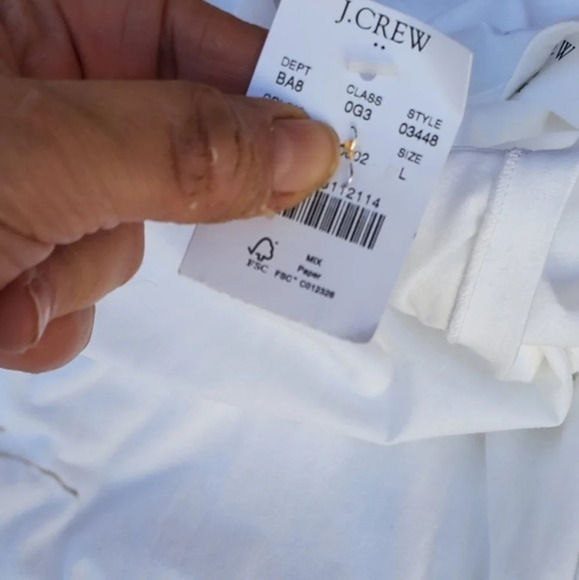 J.Crew  Cotton Long sleeve tee‎ L - Picture 4 of 7